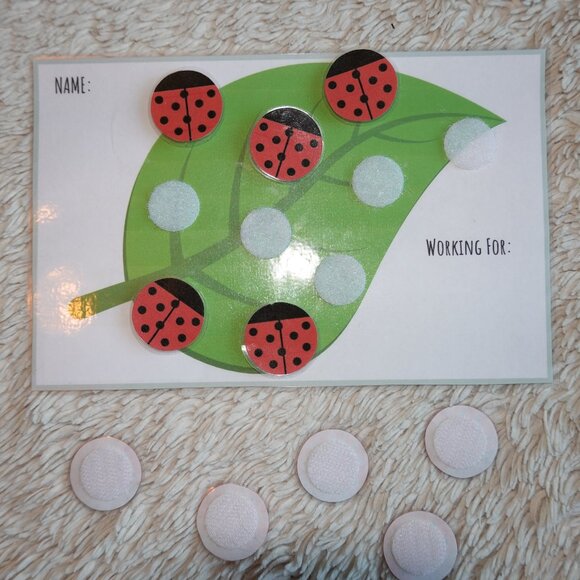 Lady Bug Reward Chart, Token Board, Chore Chart - Picture 4 of 6
